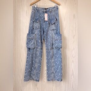 Micas Distress Jeans Size L NWT